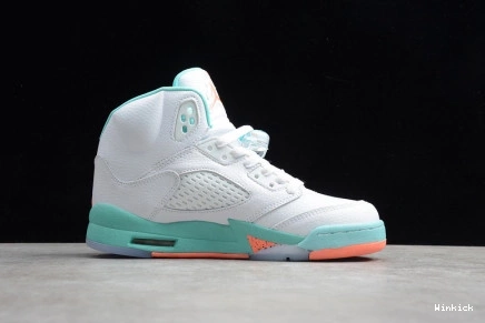 440892-100 JORDAN 'LIGHT RETRO AIR AQUA' GS 5 1017